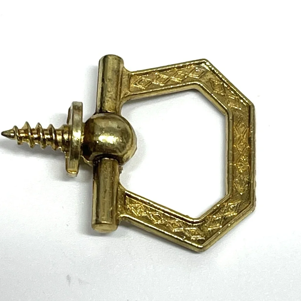 Vintage Screw Rings 3B Gilt Finish By Gries Reproducer Co Hardware Crafts Lot‎ 3